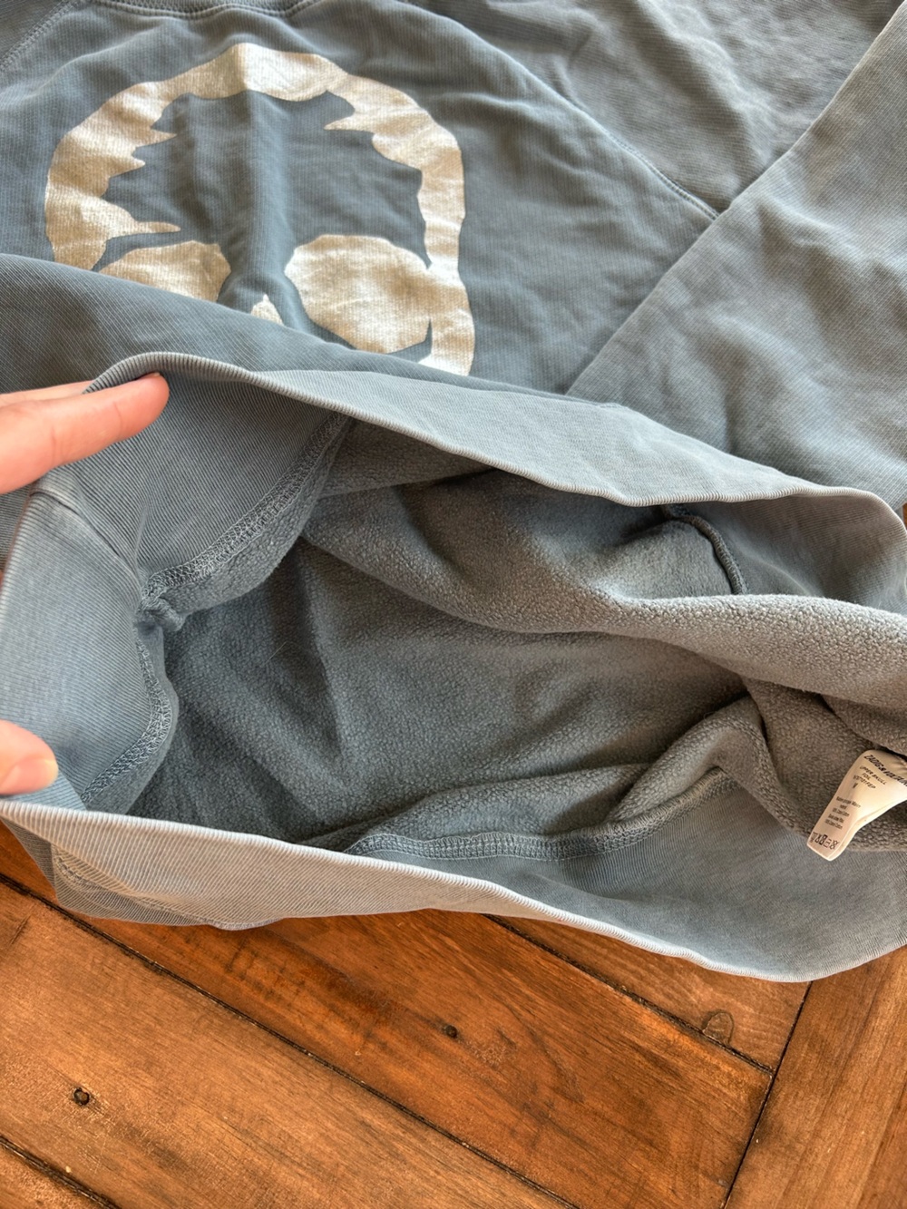 Zadig & Voltaire Upper Skull Foil Blue Cotton Sweatshirt M - Picture 5 of 10